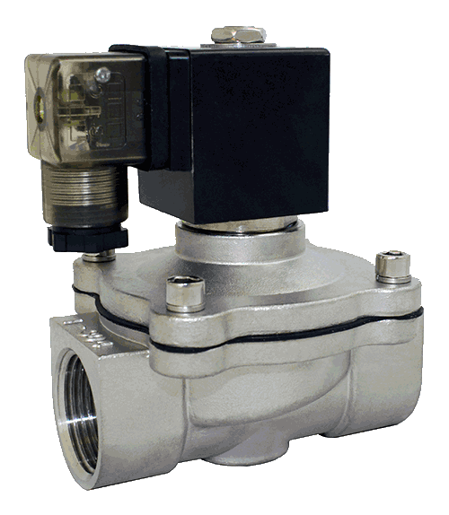 Válvulas Solenoidas de Serie TC 2S160-500, Acero Inoxidable
De Doble Vía, Diafragma de Elevación Directa, Normalmente Cerrado