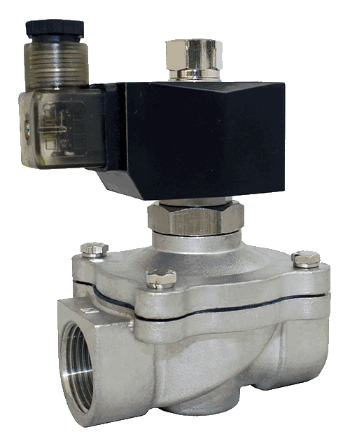 Válvulas de Solenoide Serie STC 2SO160-500 Acero Inoxidable
De Doble Vía, Diafragma de Elevación Directa, Normalmente Abierta