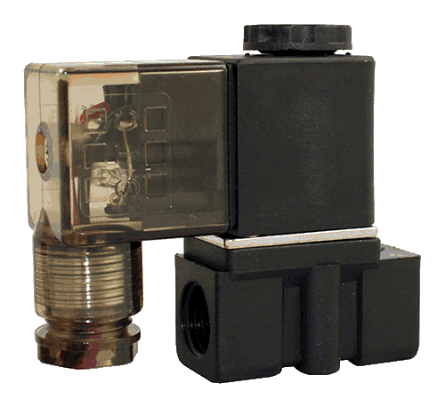 Válvula Directa de Actuación de Plástico STC 2P025 Cerrada Normalmente